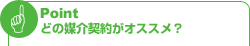 Point どの媒介契約がオススメ?