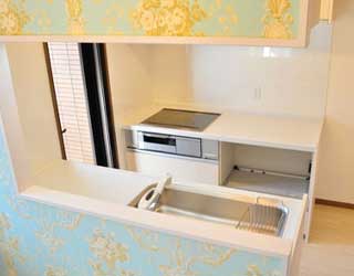 II型の対面式キッチン：110万円