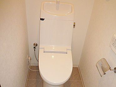 新たに設けたトイレ専用スペース
