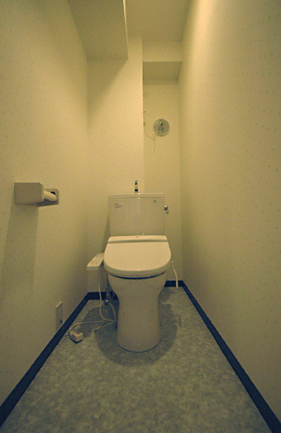 トイレのデザインは他の部位と統一感を持たせたものになっています。