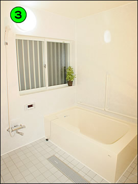 浴室は介護のしやすさを重点において、広いスペースを取りました。
