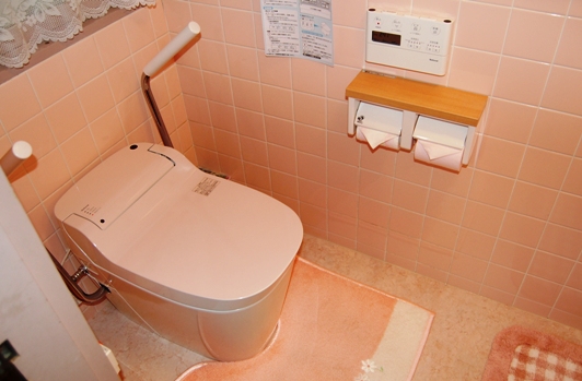 トイレは、パナソニック電工の「アラウーノ」を採用しています。