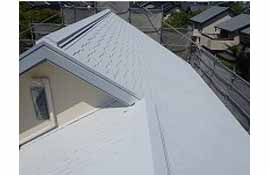 屋根遮熱塗装工事　遮熱形塗料