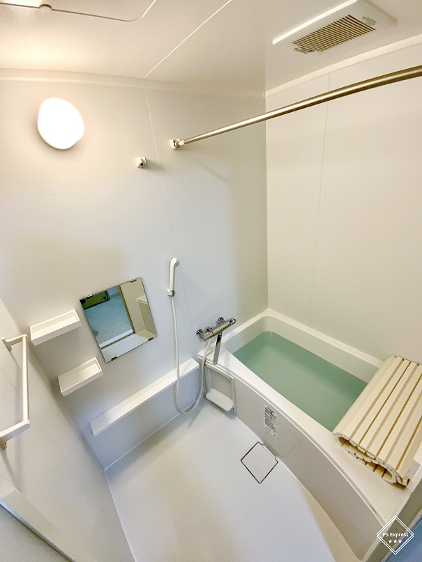 江東区マンションすっきりミニマムな浴室お風呂リフォーム